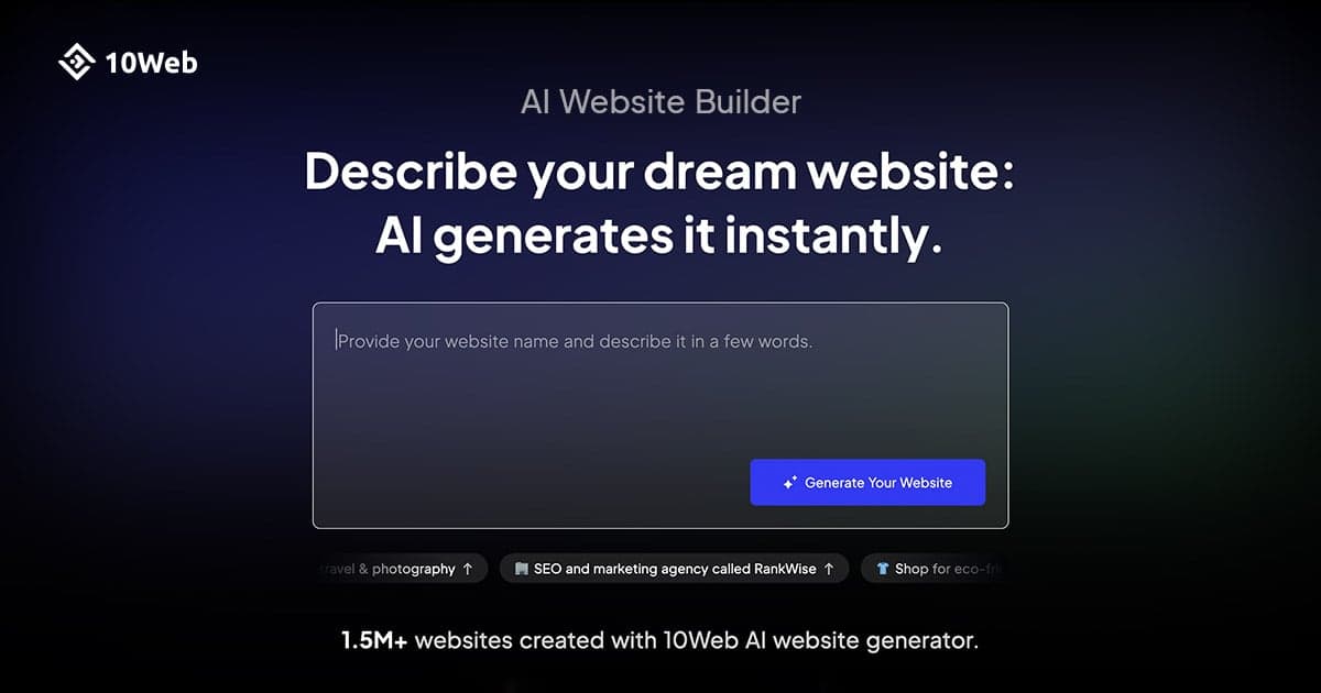 10Web screenshot 1