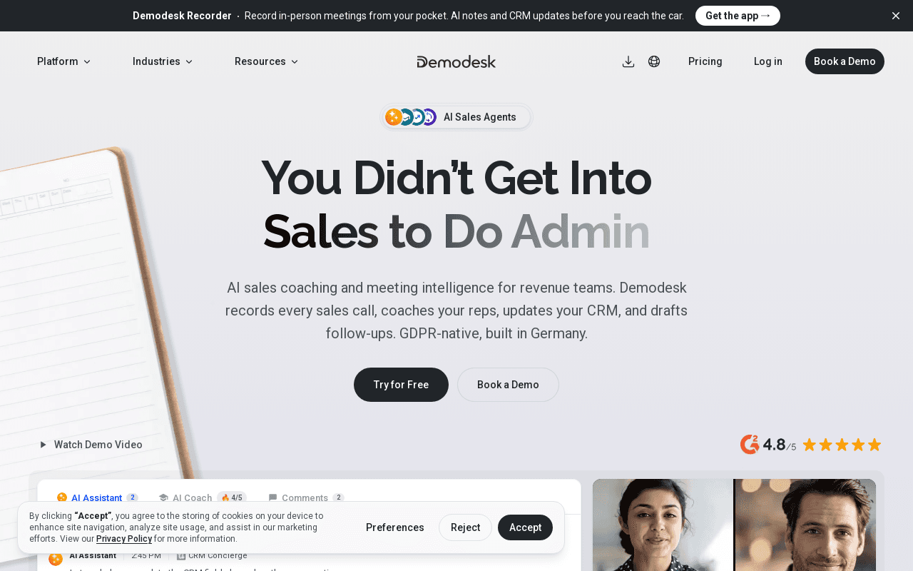 Demodesk screenshot 1