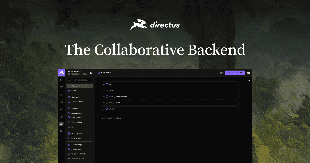 Directus screenshot 1