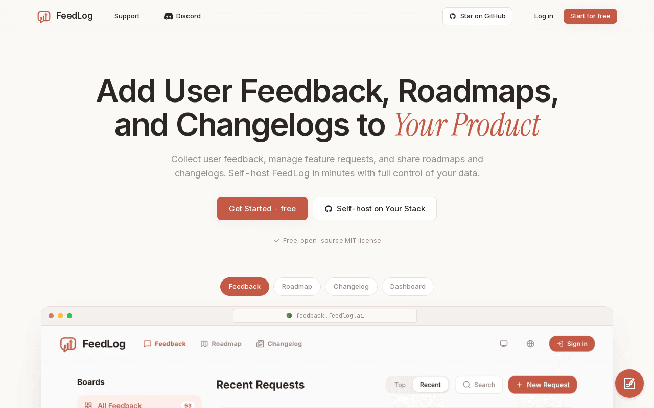 FeedLog screenshot 1
