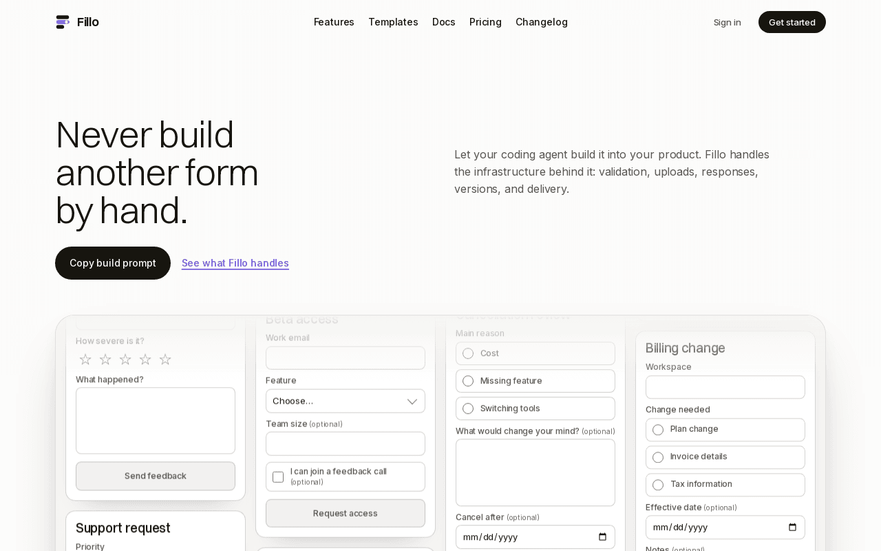 Fillo screenshot 1