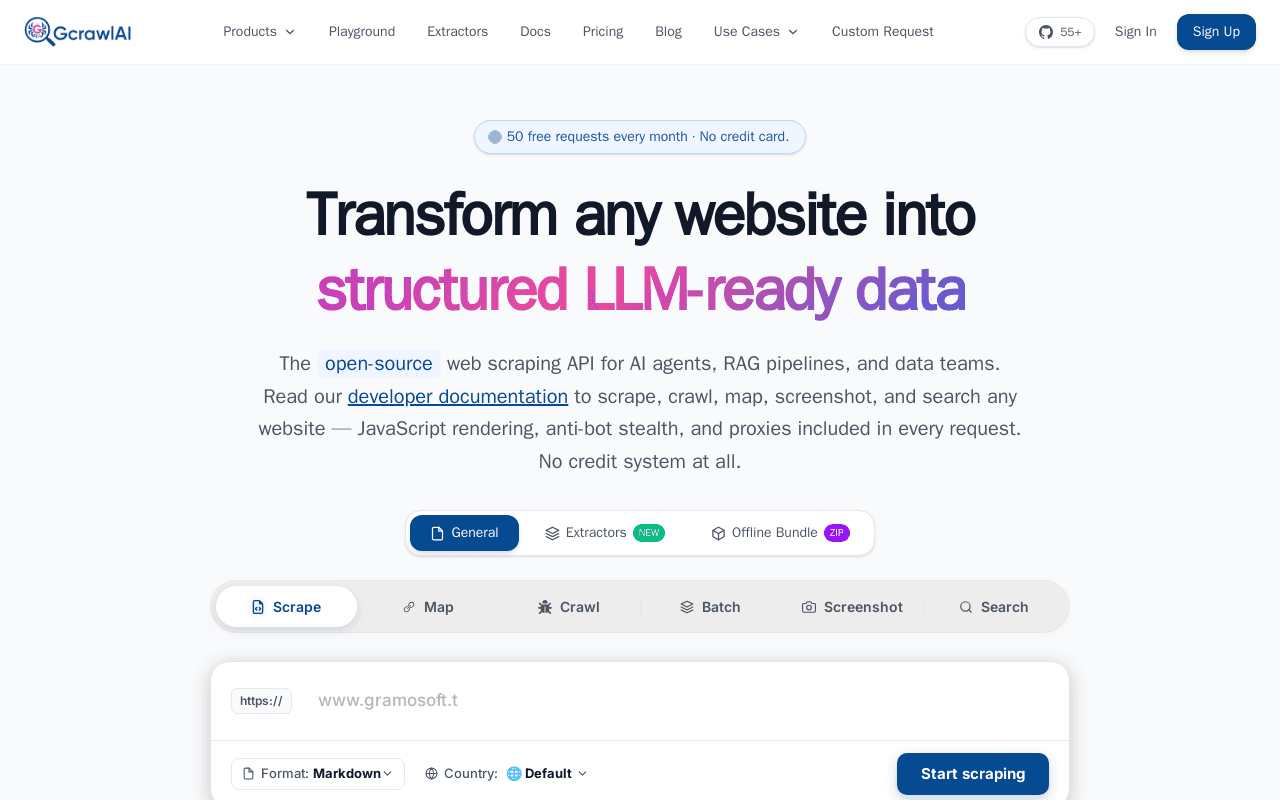 GcrawlAI screenshot 1