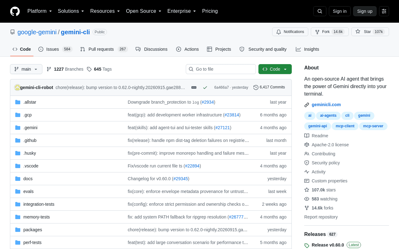 Gemini CLI screenshot 1