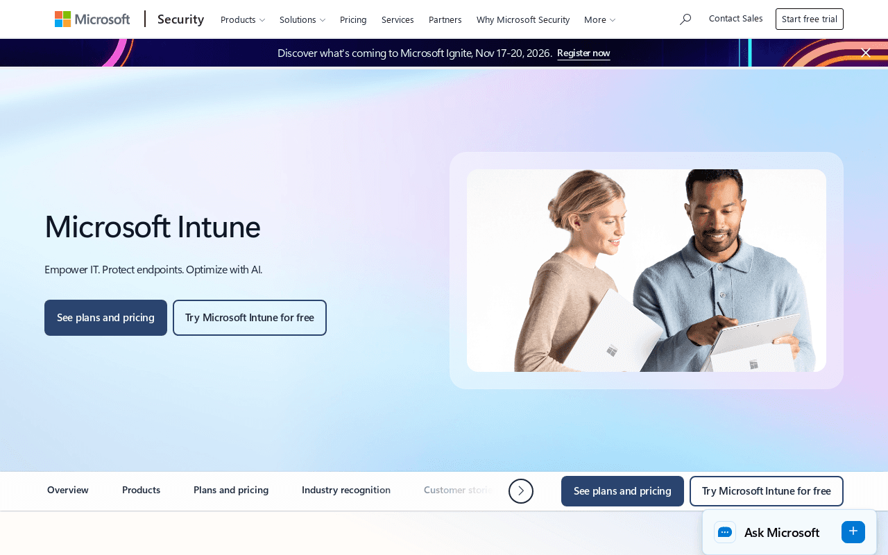 Microsoft Intune screenshot 1