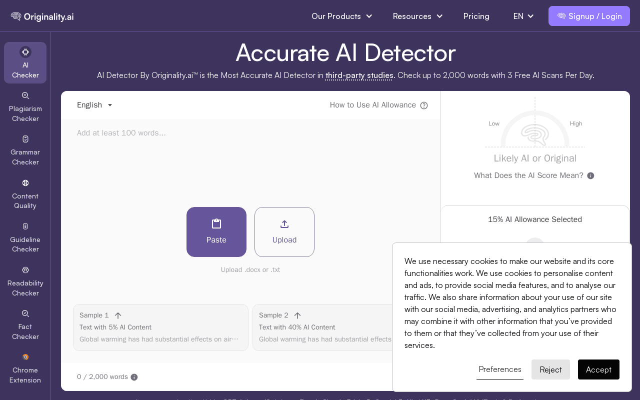 Originality.AI screenshot 1
