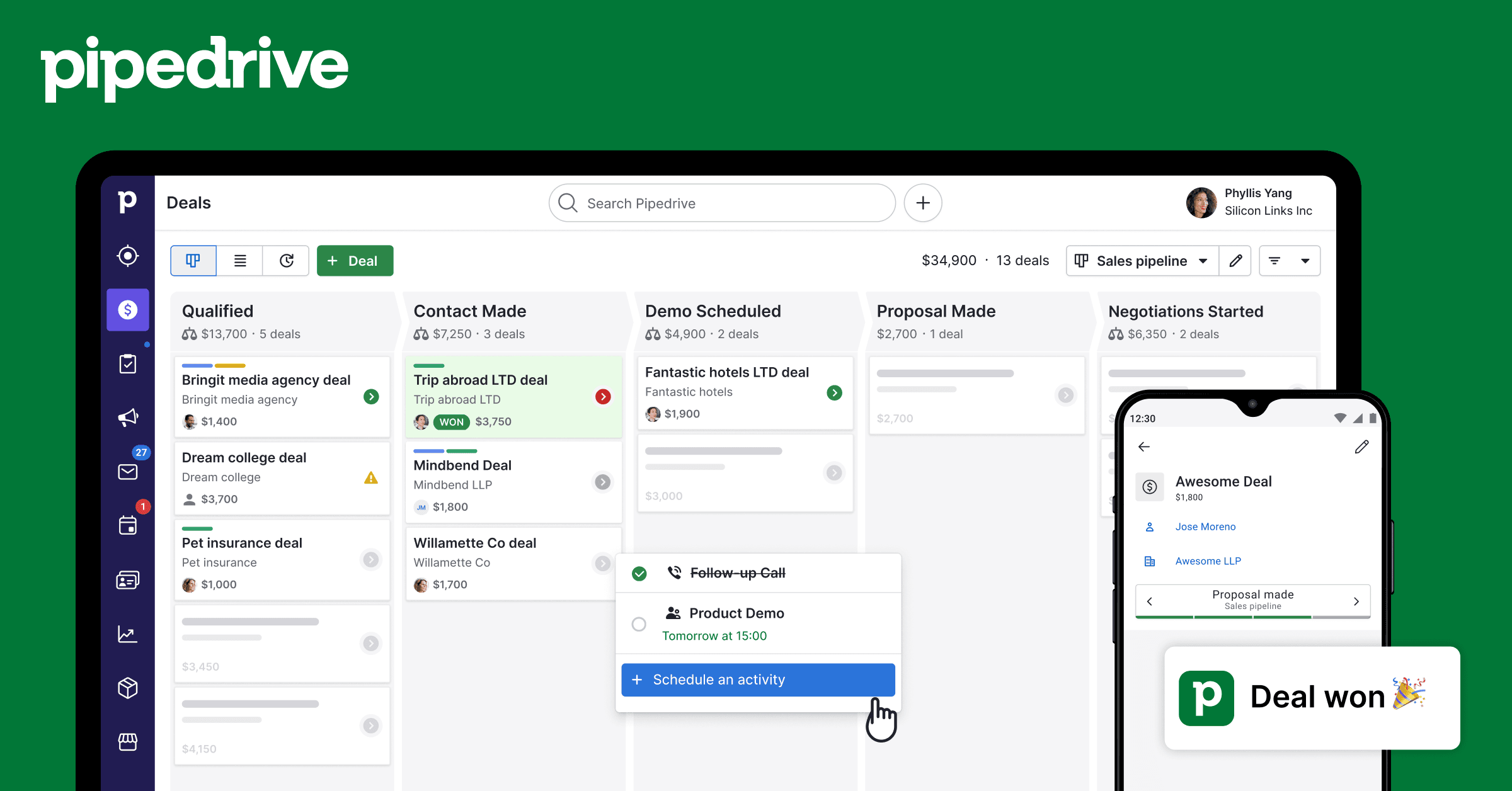 Pipedrive screenshot 1