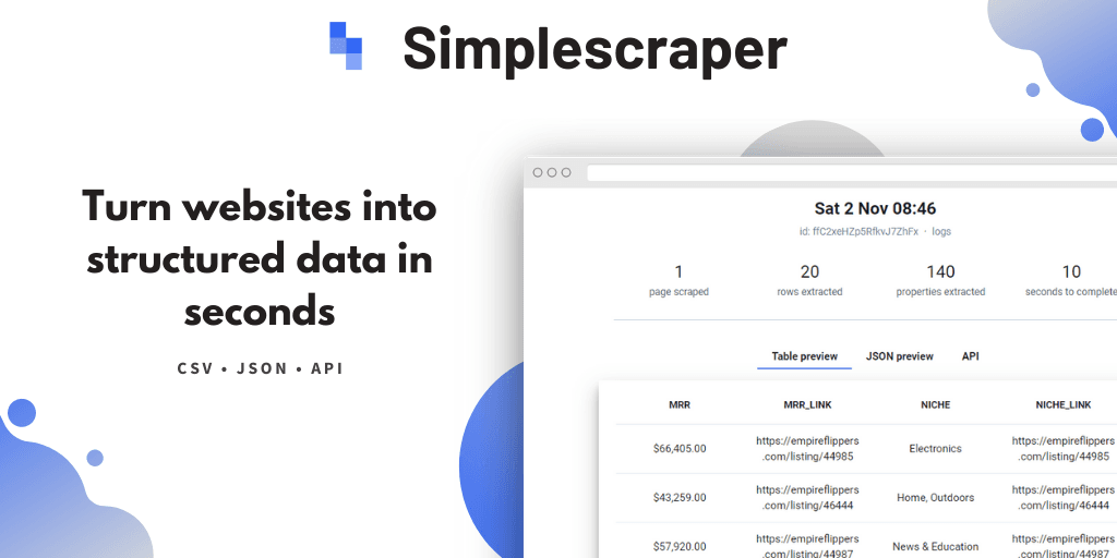 SimpleScraper AI screenshot 1