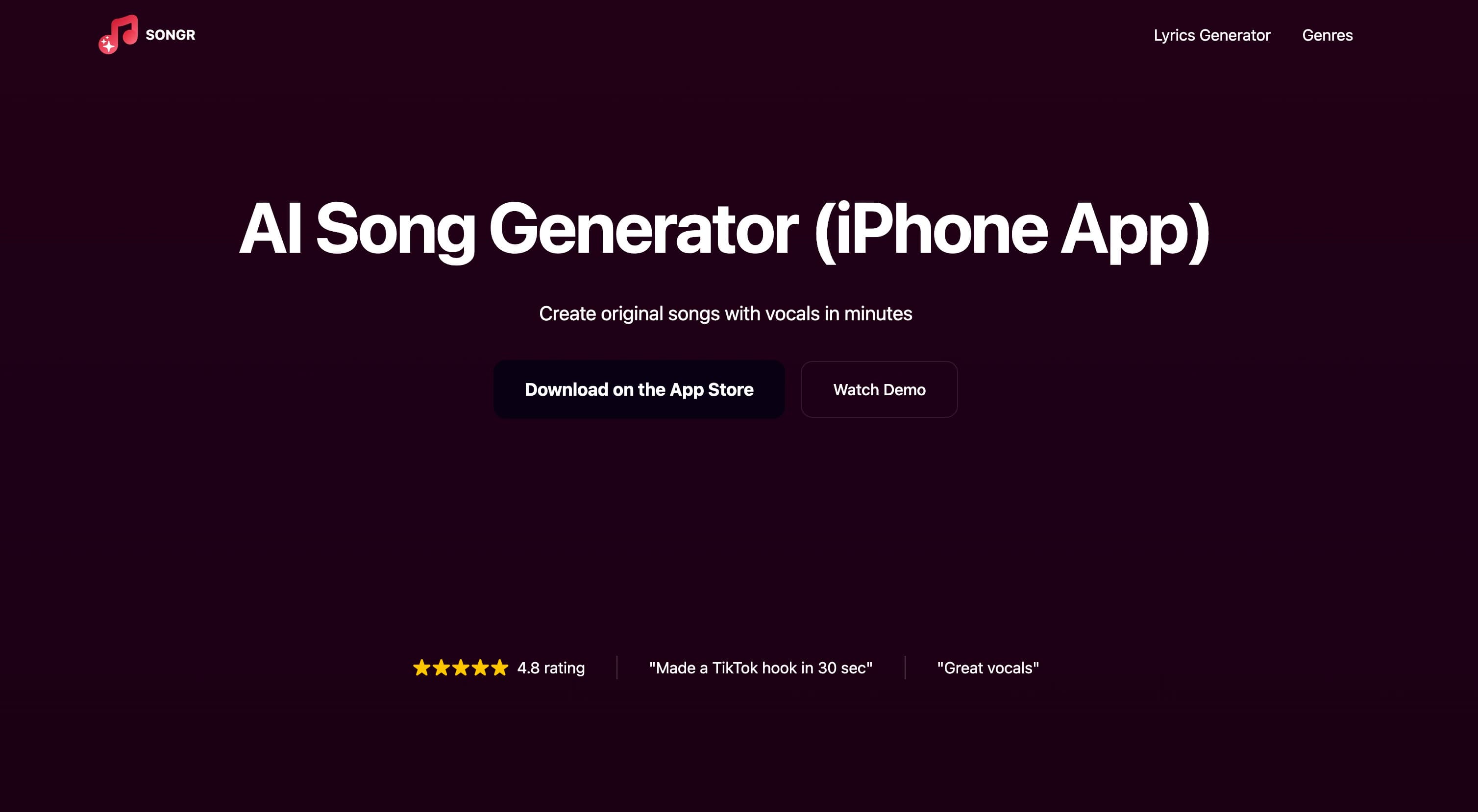 Songr screenshot 1