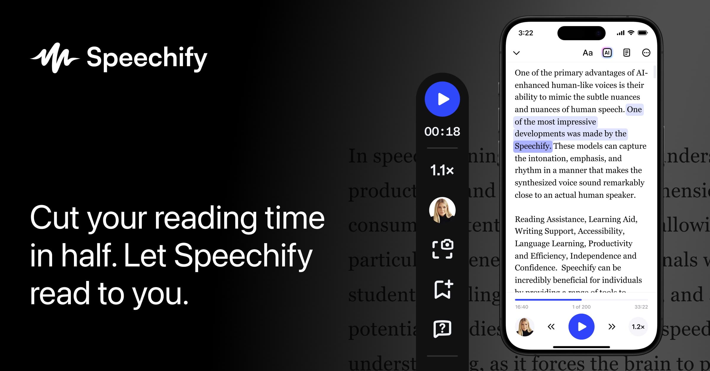 Speechify screenshot 1
