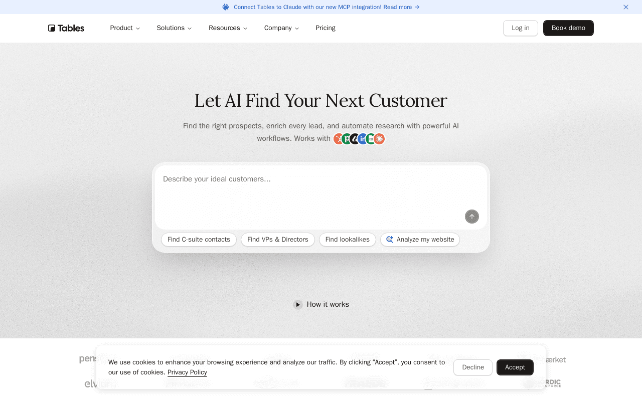 Tables screenshot 1