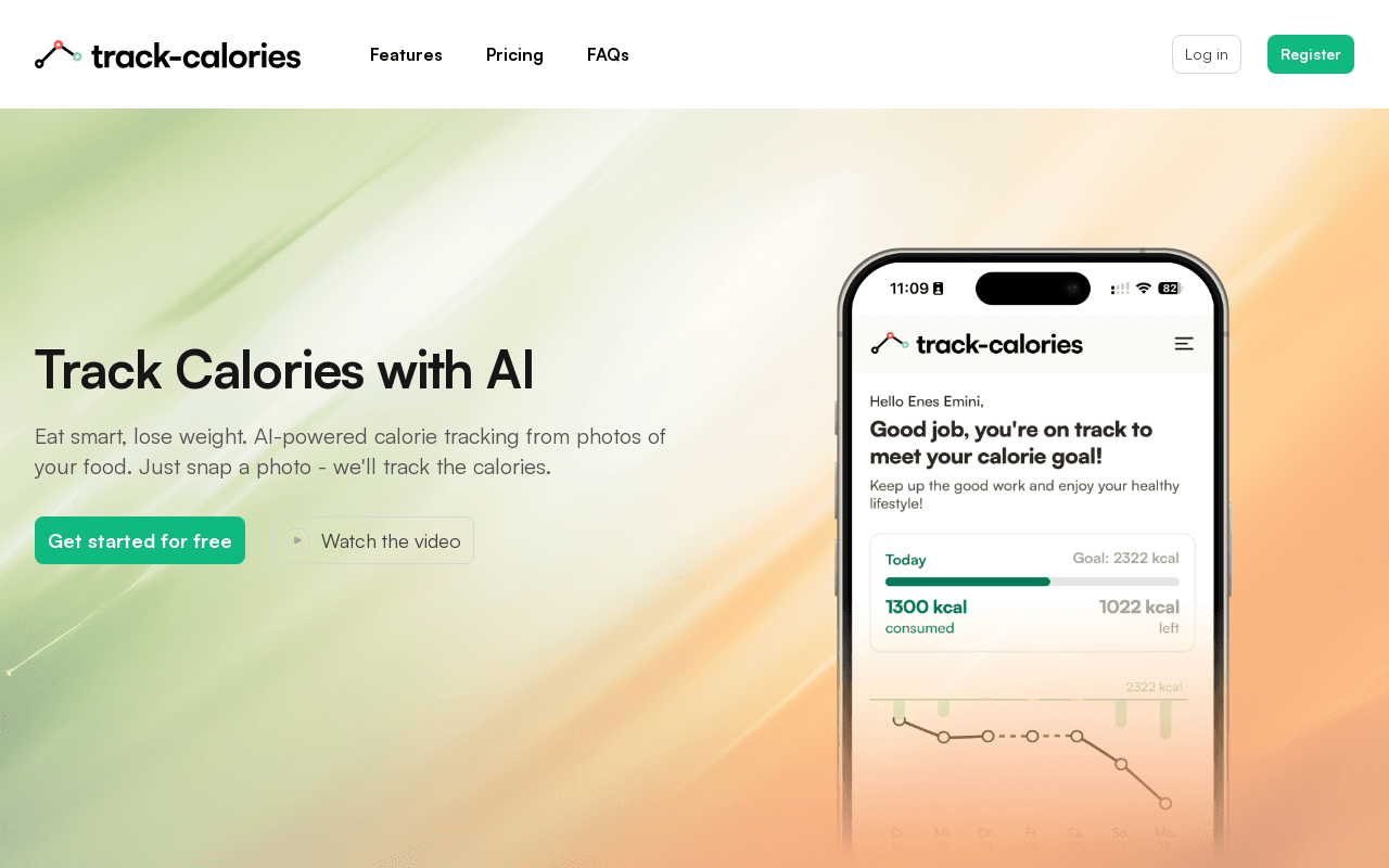 Track Calories screenshot 1