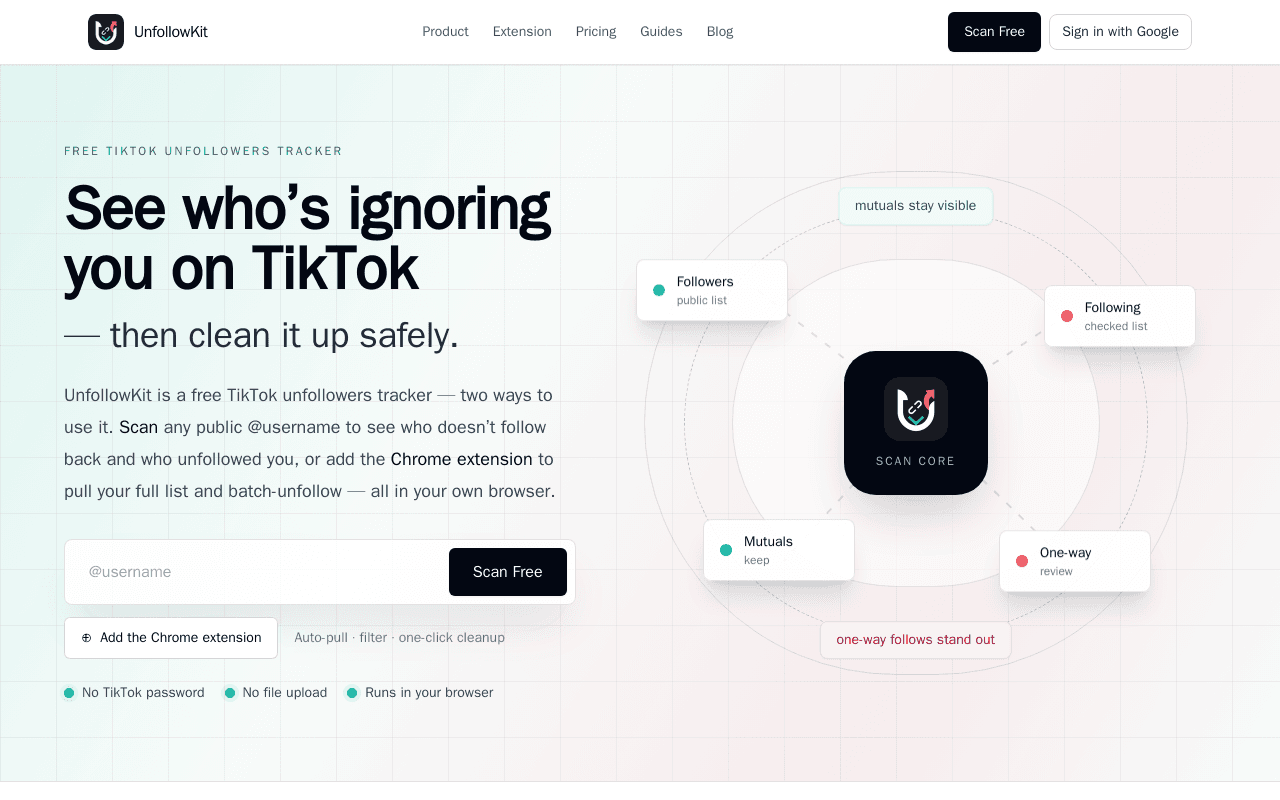 UnfollowKit screenshot 1