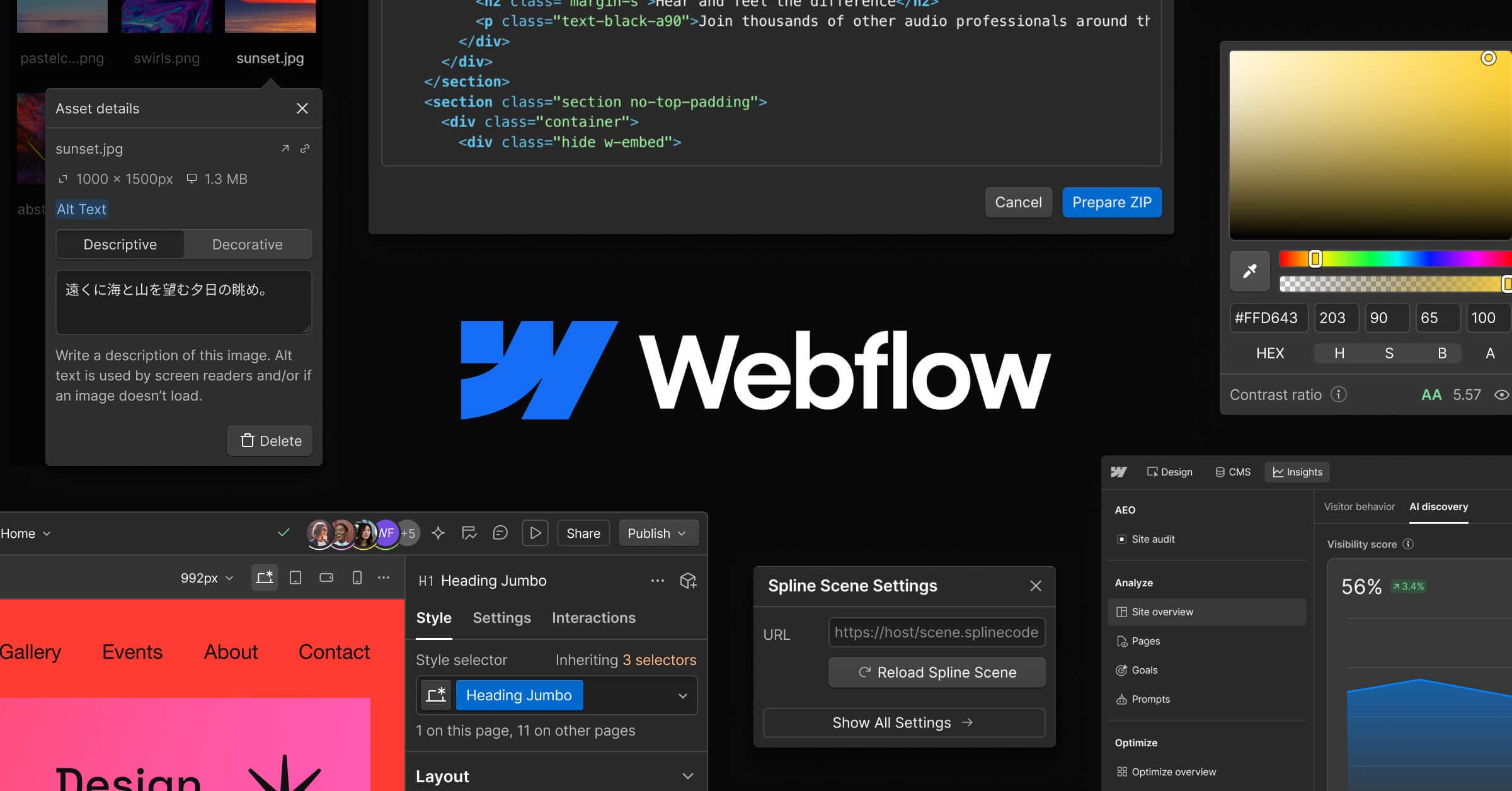 Webflow screenshot 1