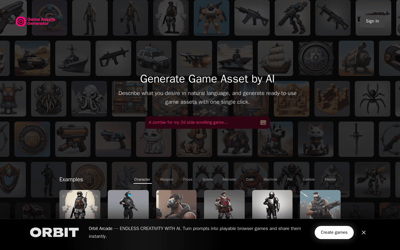 AI Game Assets Generator screenshot 1