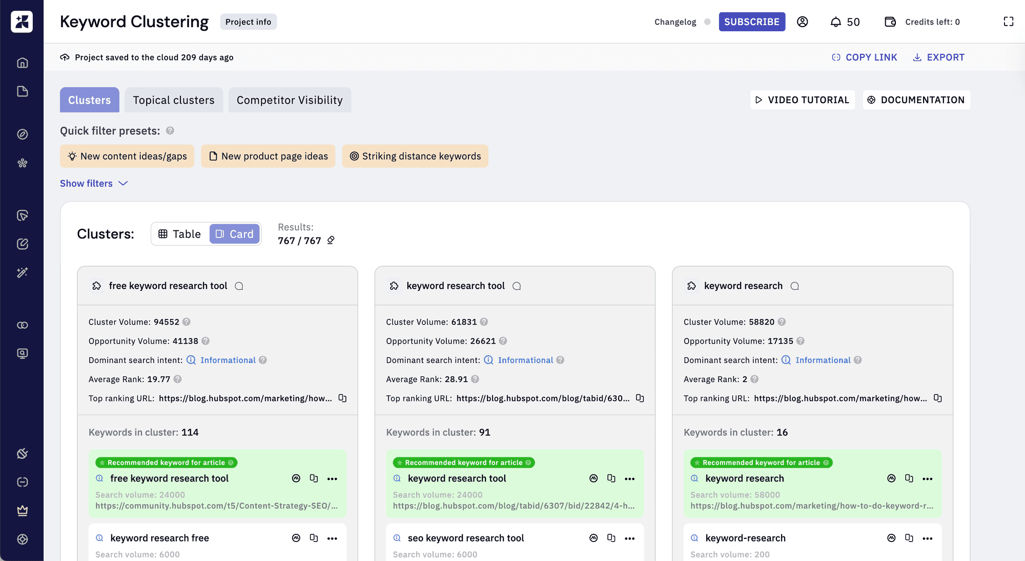 Keyword Insights screenshot 1