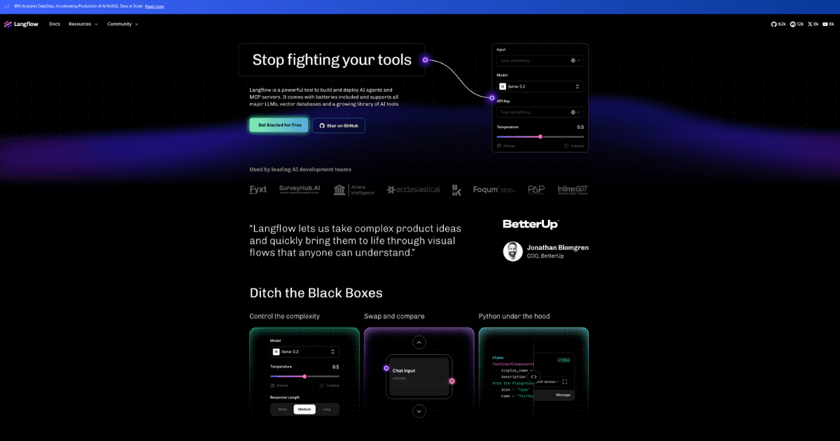 Langflow screenshot 1