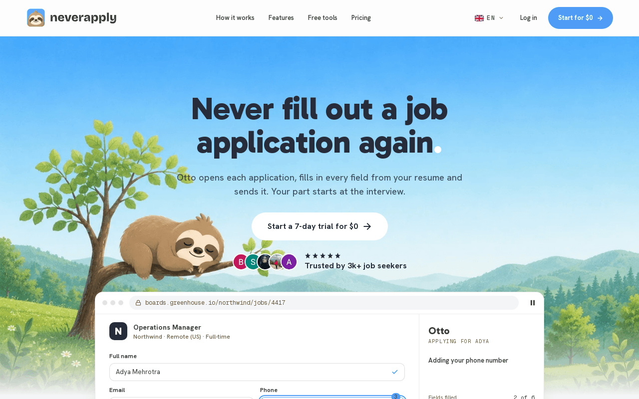 NeverApply screenshot 1