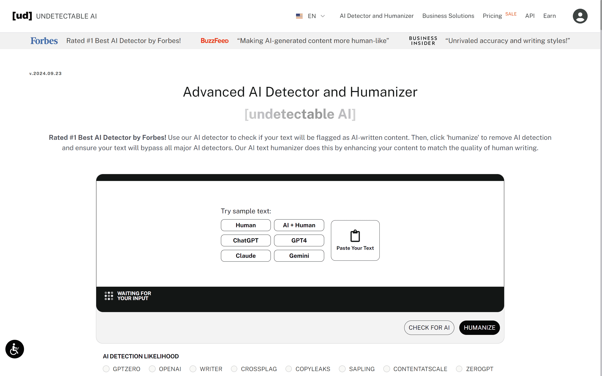 Undetectable AI screenshot 1